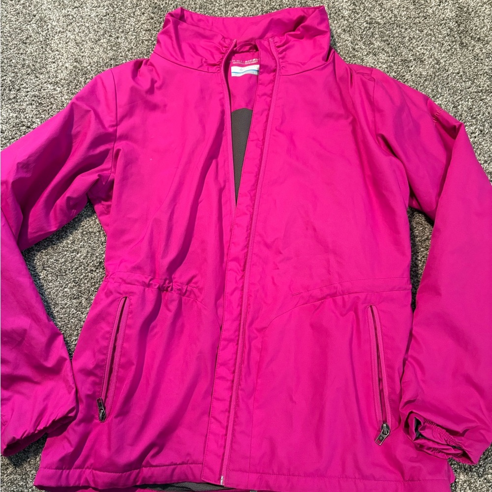 Columbia Bright Hot Pink and Gray Outdoor Jacket